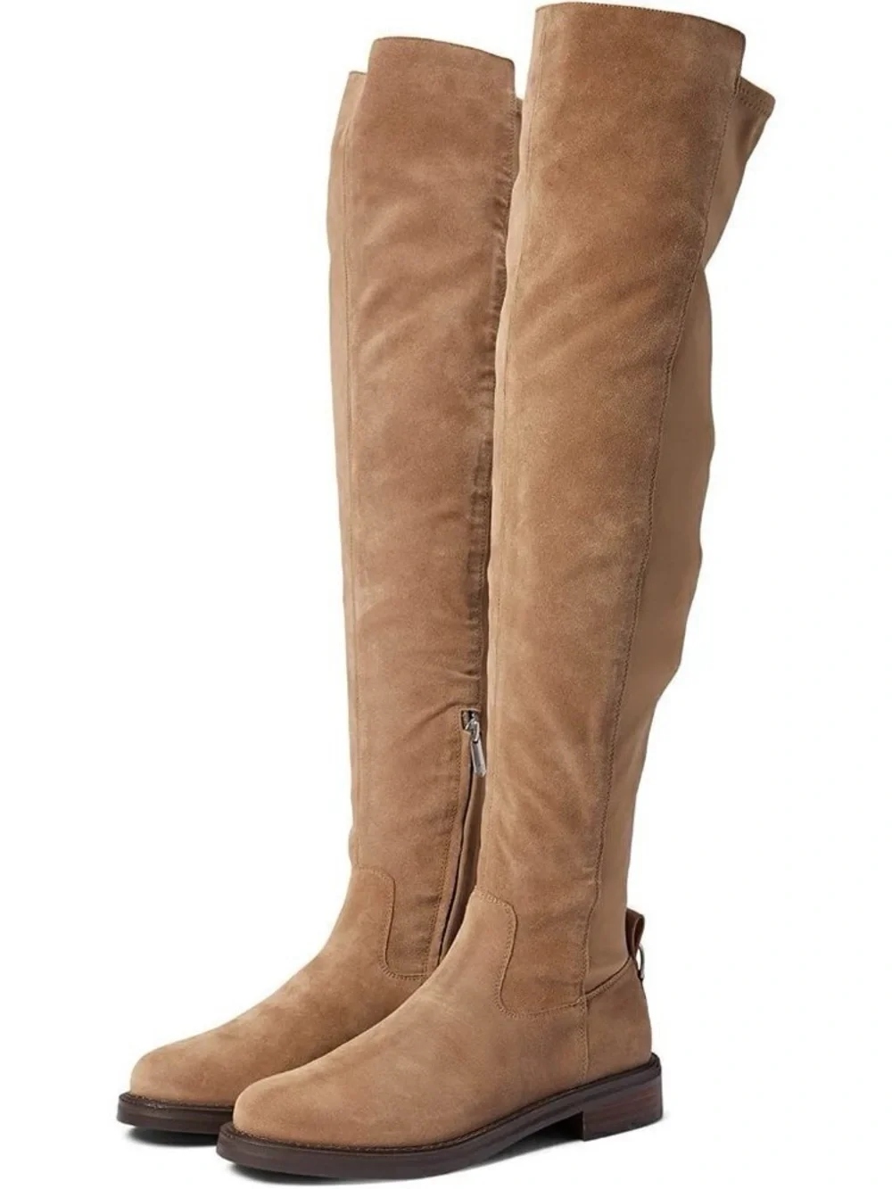 Sam Edelman Over-the-Knee Suede Boots in Taupe